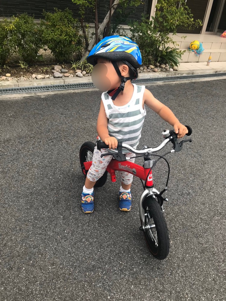 3歳の自転車デビューにへんしんバイク