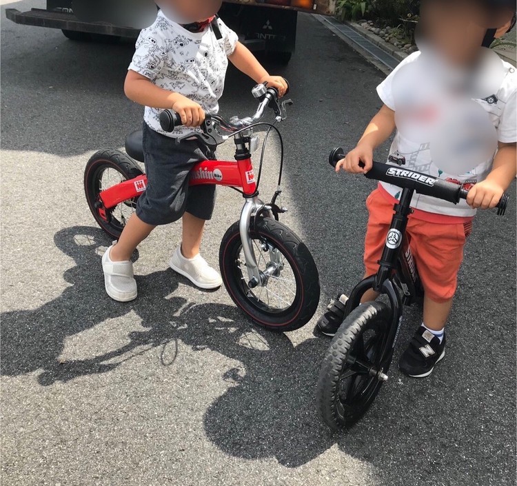 3歳の自転車デビューにへんしんバイク