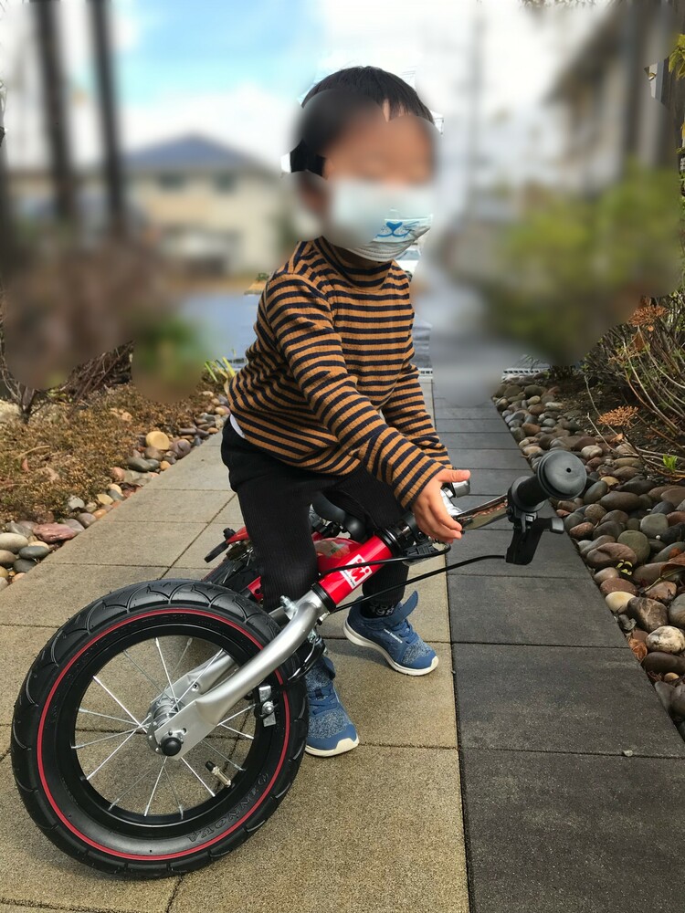 3歳の自転車デビューにへんしんバイク