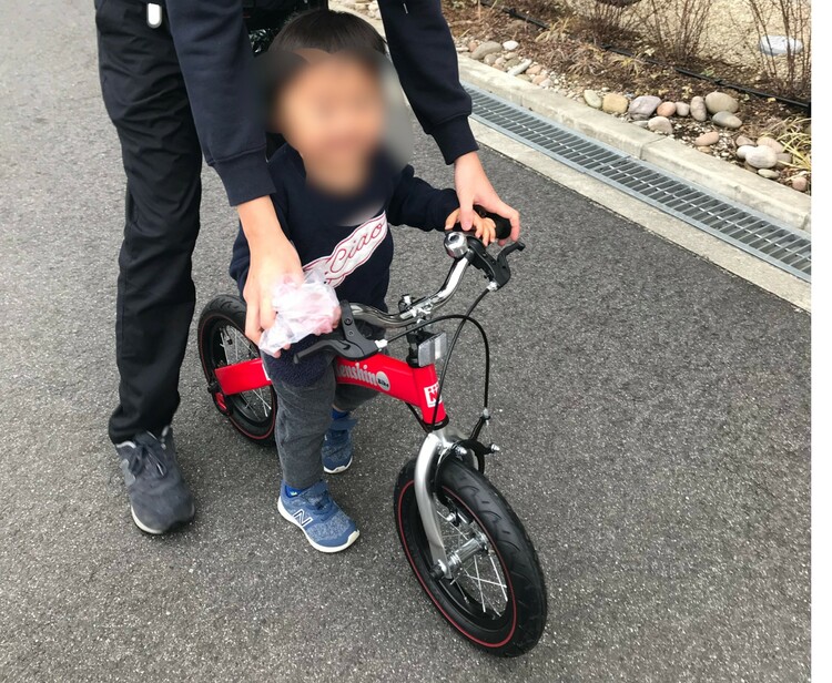 3歳の自転車デビューにへんしんバイク