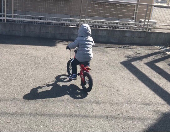 3歳の自転車デビューにへんしんバイク