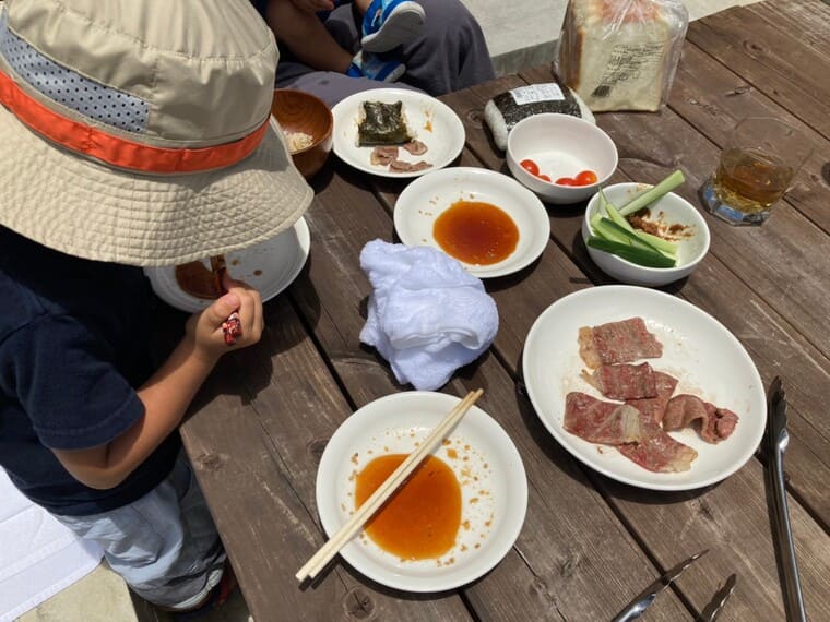 さちや精肉店の肉でBBQ